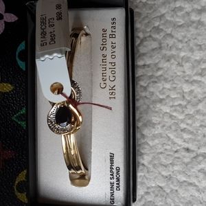 GENUINE SAPPHIRE/DIAMOND BRACELET